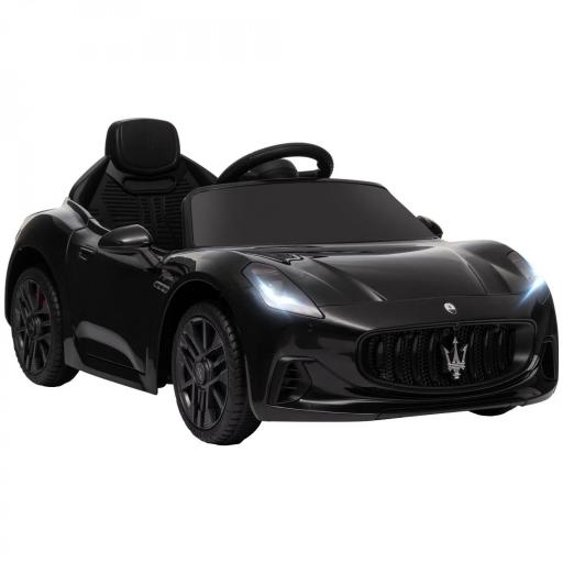 Coche eléctrico para niños con licencia Maserati Gran Turismo Folgore, 12V con control remoto, de 3 a 5 años, Negro [6]