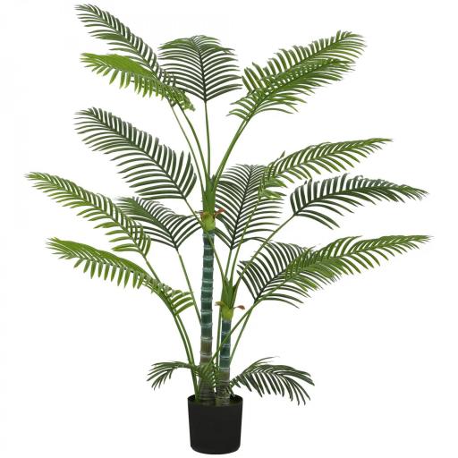 Planta Artificial Decorativa 170 cm Palmera Artificial con Maceta y Hojas para Interior Verde [8]