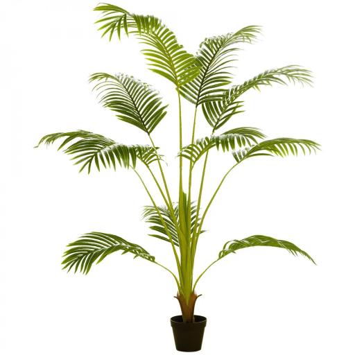 Palmera Areca Artificial 170cm Árbol Artificial con 11 Hojas Decoración para Interior Ø15x170 cm Verde [8]
