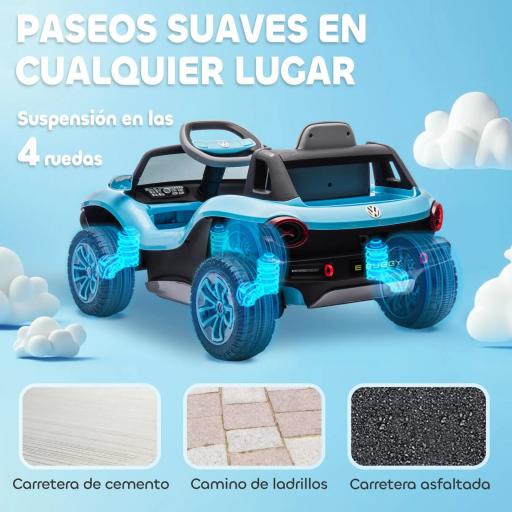 Coche Eléctrico para Niños de +3 Años Volkswagen Beetle con Batería 12V Mando a Distancia Faros Bocina y Música Rosa [2]