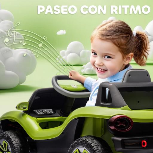 Coche Eléctrico para Niños de +3 Años Volkswagen E-Buggy 12V con Mando a Distancia 2,4 G Ruedas con Suspensión Azul [7]