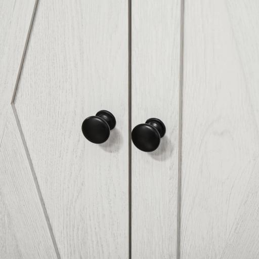 Aparador para Salón Armario de Almacenamiento con Puertas Dobles Cajón y Estante Ajustable 60x30x87,4 cm Blanco [4]