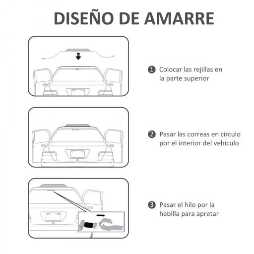 Barras de Transversales de Techo de Coche Baca Portaequipajes para Coche de 2 Piezas Carga máx.75 kg 85x10x8 cm Negro [2]