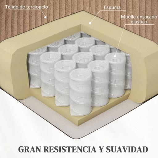 Sillón Relax Reclinable Eléctrico Levanta Personas con Mando a Distancia Puerto USB y Bolsillos Laterales Marrón [3]