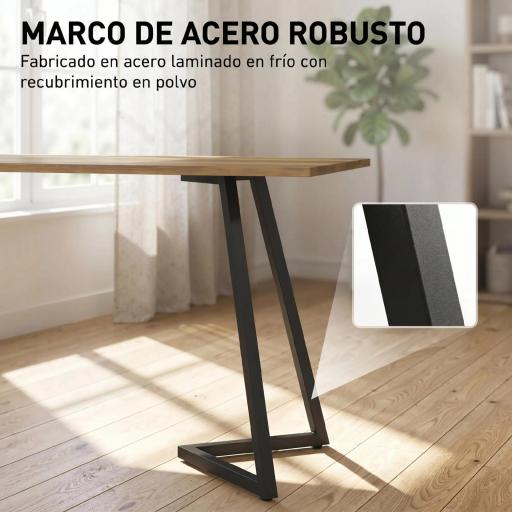 Juego de 4 Patas de Mesa Cuadradas Industriales para Muebles con Pies Ajustables 43x3x72 cm Negro [5]