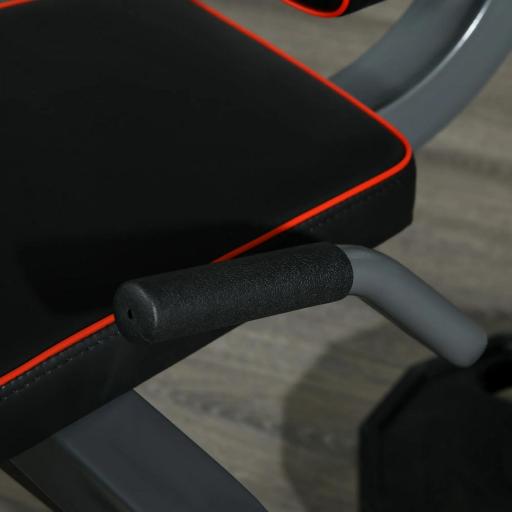 Máquina de Extensión y Curl de Piernas Ajustable con Carga de Placas para Entrenamiento de Cadera Muslos en Gimnasio [5]