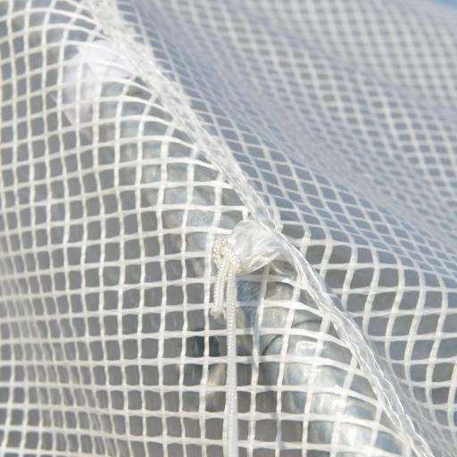 Invernadero de Exterior Invernadero de Túnel 8x3x2 m Invernadero de Jardín con 12 Ventanas y Puerta Enrollable para Cultivo Plantas Tomates Verduras Acero y PE 140 g/m² Blanco [7]