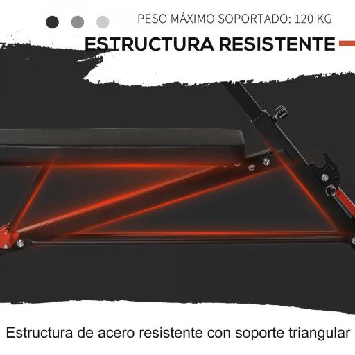 Banco de Pesas Multifuncional Banquillo de Gimnasio Completo Respaldo Inclinable en 3 Posiciones 64x146x73,5-85 cm Negro [3]
