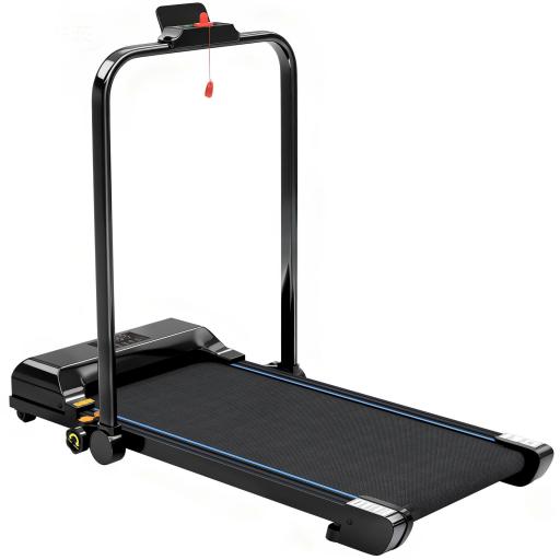 Cinta de Correr Cinta de Andar Plegable 2,5 HP con Pantalla LED Velocidad Ajustable Max. 10 km/h Control Remoto Negro [8]