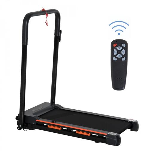 Cinta de Correr Plegable Cinta de Andar 1-6 km/h con Botón de Emergencia Pantalla LCD Control Remoto Potencia de Motor 500W Ahorra Espacio 105x56x108,5 cm Negro [9]