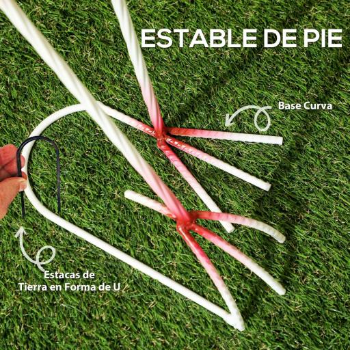 Estatua para Jardín de Flamenco de Metal para Exterior para Decoración de Césped Patio Estanque 27x14x60 cm Rosa [2]