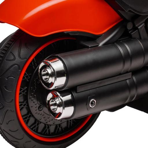 Moto eléctrica para niños 3 km/h 6V con faro LED 2 ruedas de entrenamiento de 18 a 36 meses con motor potente Rojo [3]