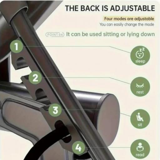 Cama plegable camping con colchón [3]