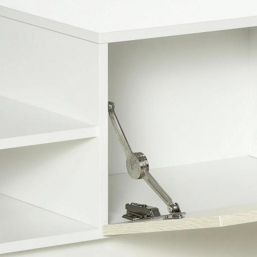 Mueble de Salón para TV con Mesa para Televisor 150x31,5x40 cm y Estante de Pared 95,5x16x60 cm Natural [6]