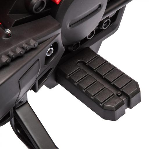 Moto Eléctrica para Niños de +3 Años Moto de Batería para Niños 12V con Ruedas Auxiliar y Bocina Carga 30 kg Rojo [9]