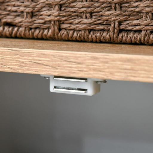 Estantería para Libros con Múltiples Estantes Abiertos y Doble Puerta Librería con Marco de Metal 80x35x97 cm Natural [5]