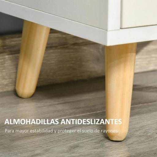 Estantería para Libros con 3 Estantes Abiertos Cajón Librería Moderno para Almacenamiento Juguetes 40x30x129,5 cm Blanco [5]
