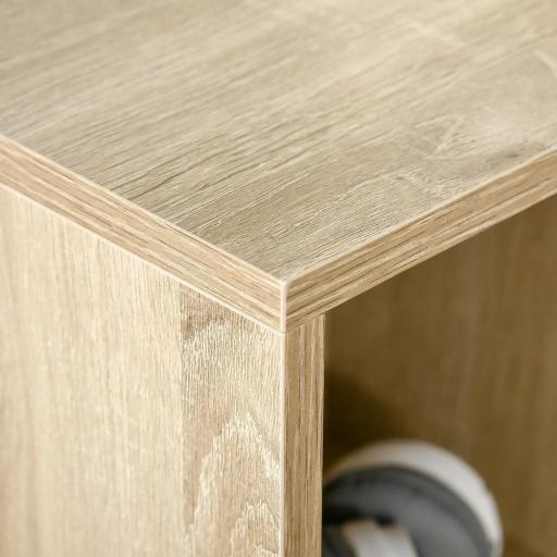 Estantería Librería de Madera Armario de Libros con 7 Compartimentos para Plantas Archivos 50x24x106 cm Roble [5]