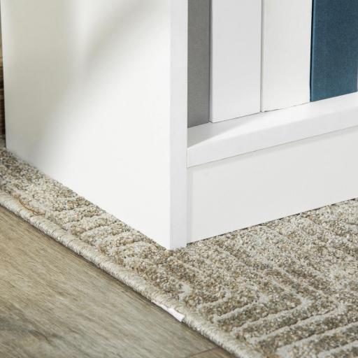 Estantería Librería con 3 Compartimentos de Almacenaje Libros CDs Plantas para Salón Estudio Dormitorio 62,2x24x102,4 cm Blanco [7]