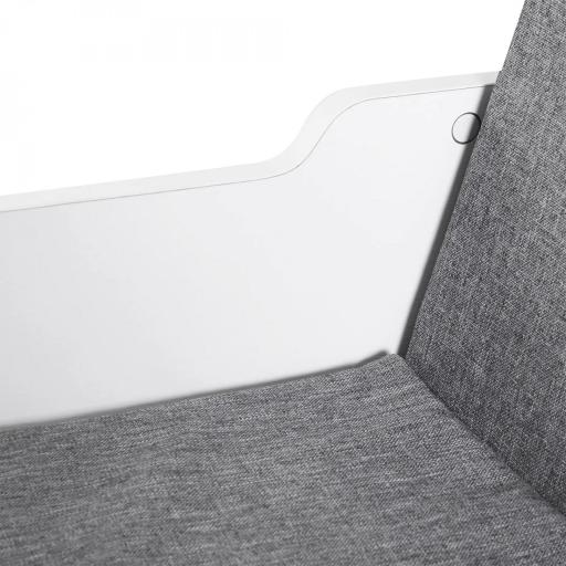 Estantería Librería con Asiento 6 Cubo Librería Original Infantil Zapatero con Cojín Estante con Banco Multiusos 102x30x61cm [7]
