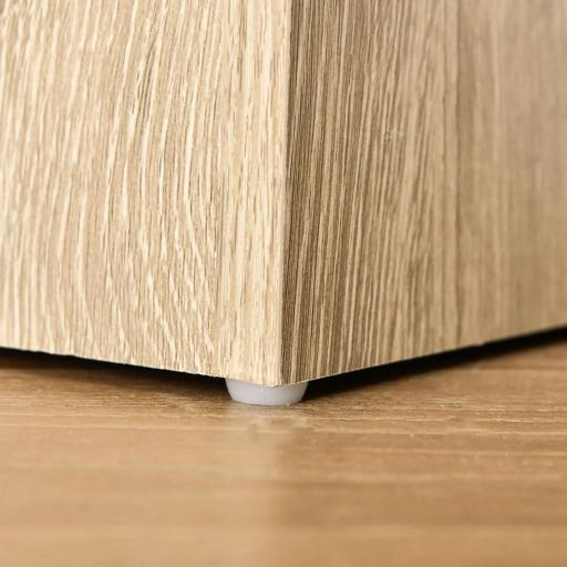 Librería Estantería de 5 Niveles para Libros con 3 Baldas Ajustables Antivuelco Almacenaje para Salón Oficina Estudio 63x29,5x176 cm Madera Natural [4]