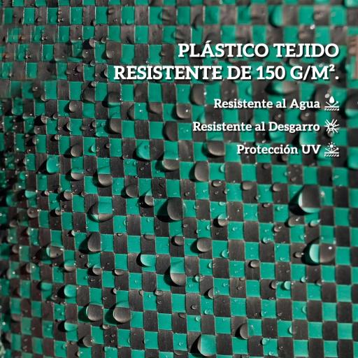 Set de 3 Bolsas de Basura de Jardín 272L con Asas Reforzadas y Aros Flexibles Plegables y Reutilizables [2]