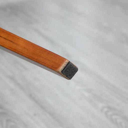 Pack de 2 Sillas de Comedor con Patas de Madera Tapizadas en Cuero Sintético Respaldo Curvado 53x54x81 cm Negro [7]