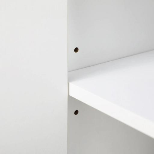 Mueble Aparador con 3 Puertas Estantes Ajustables y Cierre Suave Soporte para Televisores 120x35x85 cm Blanco [7]