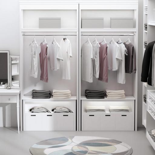 Aparador de Salón con 3 Cajones Extraíbles y Estantes Abiertos para Libros Juguetes Armario Auxiliar de Almacenamiento para Dormitorio Cocina 102x33x61,5 cm Blanco [4]