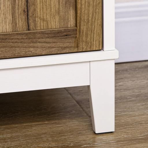 Aparador para Salón Armario de Almacenamiento con Cajón 2 Puertas y Estante Ajustable 78,5x39x89,4 cm Marrón [7]