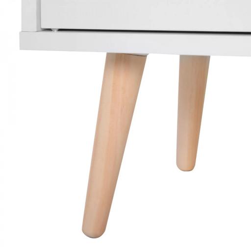 Aparador Buffet Armario Gabinete Consola Mueble Multiusos de Comedor Salón Baño Pasillo 80x29.5x96cm [6]