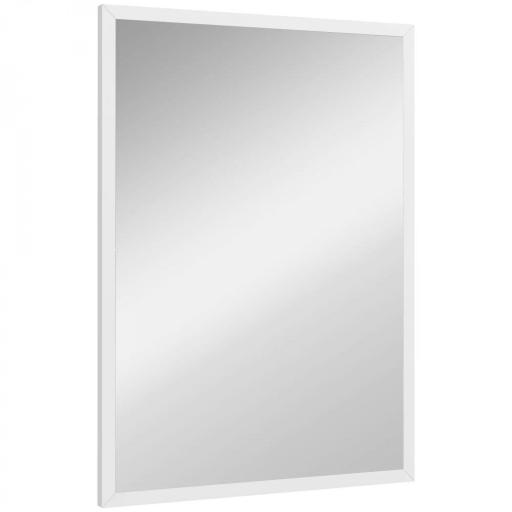 Espejo Rectangular de Baño 50x70 cm Espejo de Pared Decorativo para Salón Entrada Pasillo Horizontal o Vertical Blanco [9]