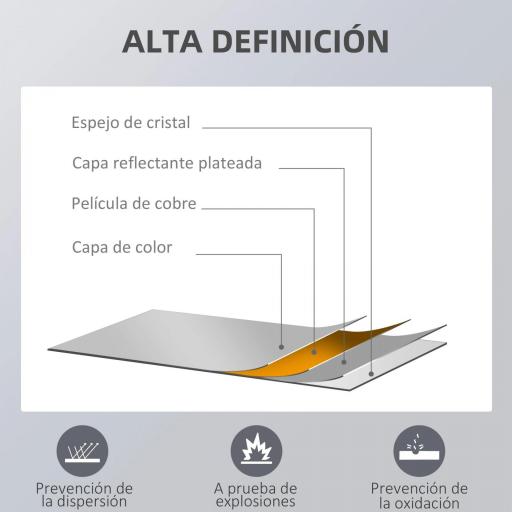 Espejo de Pared Cuerpo Entero 45x125 cm Espejo Rectangular Grande de Madera Estilo Moderno para Salón Dormitorio Natural [6]