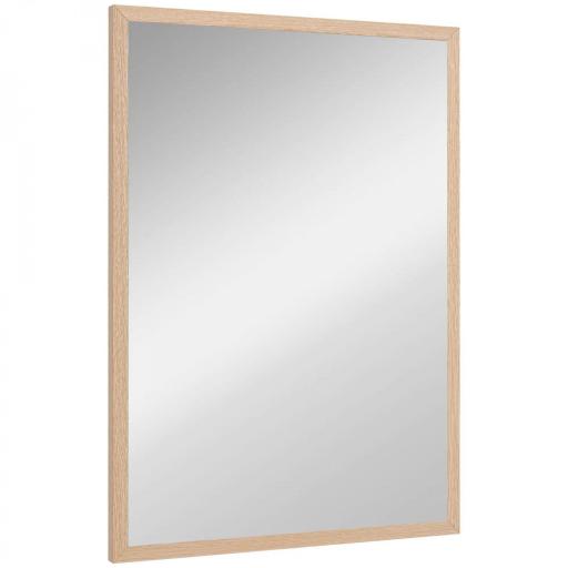 Espejo de Baño 50x70 cm Espejo de Pared Decorativo para Salón Entrada Pasillo Horizontal o Vertical Natural [9]
