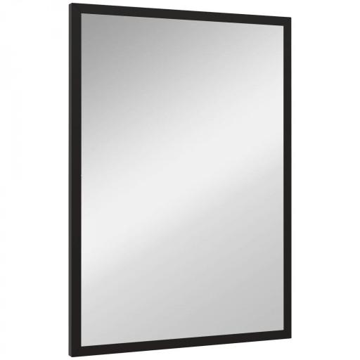 Espejo Rectangular de Baño 50x70 cm Espejo de Pared Decorativo para Salón Entrada Pasillo Horizontal o Vertical Negro [9]