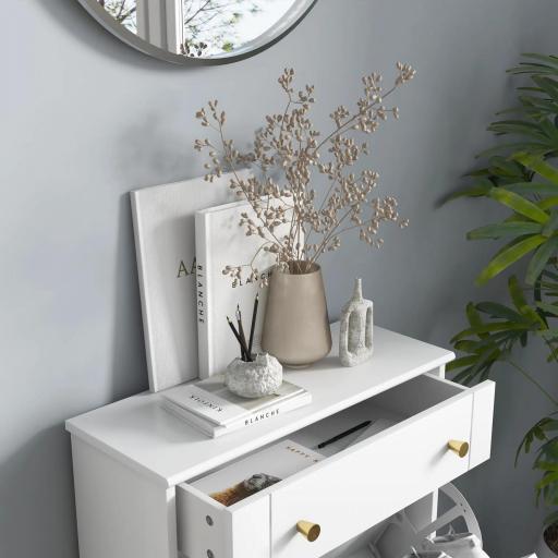 Mueble Zapatero Blanco Zapatero Estrecho con 2 Puertas Abatibles y 1 Cajón para 8 Pares de Zapatos 60x23,5x98,5 cm [3]