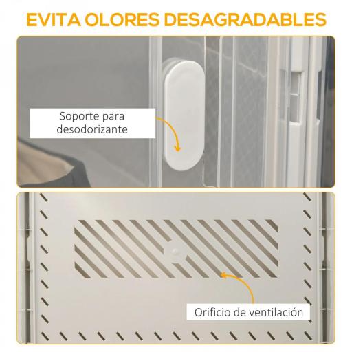 Organizador de Zapatos Modular Estantería Modulable con 8 Cubos Puertas Magnéticas 28x36x21 cm Transparente [4]