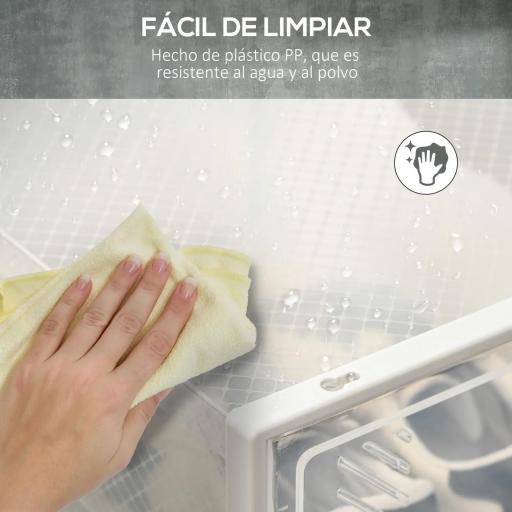 Organizador de Zapatos Modular Estantería Modulable con 18 Cubos Puertas Magnéticas 25x35x19 cm Transparente [5]