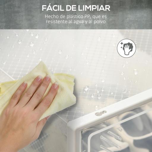 Organizador de Zapatos Modular Estantería Modulable con 8 Cubos Puertas Magnéticas 25x35x19 cm Transparente [3]