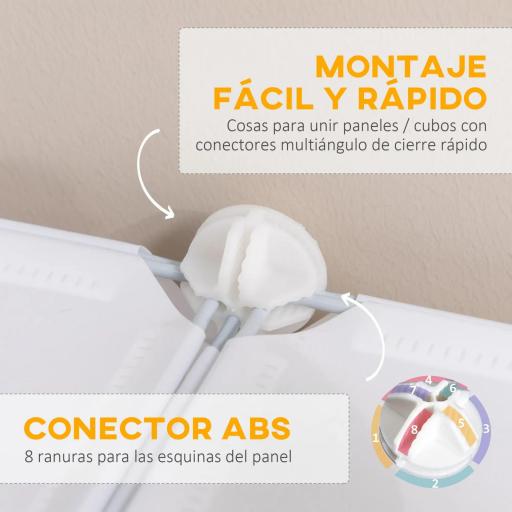 Armario Modular Plástico Estantería 6 Cubos Ropero Zapatero Aparador Combinado Pegatinas Adhesivas Decorativas Ropero Zapatero Combinado Mueble Organizador Ropa Zapatos Accesorios Juguetes [2]
