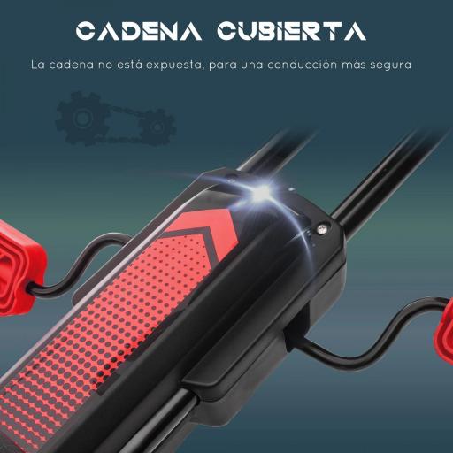  Go Kart a Pedales Infantil con Asiento Ajustable Neumáticos Inflables Amortiguador y Freno de Mano 121x58x61 cm Rojo [3]