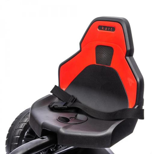 Kart a Pedales para Niños 3-8 Años con Asiento Regulable en 4 Posiciones y Ruedas de EVA 100x58x58,5 cm Rojo [7]