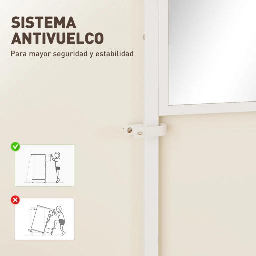 Perchero Zapatero con Espejo 3 Estantes Banco 10 Ganchos Ajustables Estilo Moderno para Pasillo 98x34x186 cm Natural [3]
