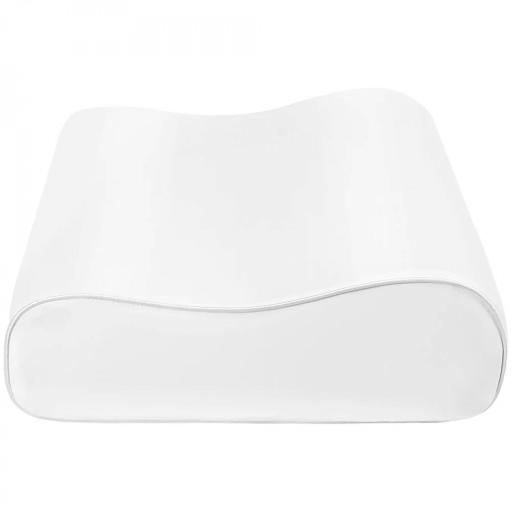 Almohada Cervical y Cuello de Espuma Viscoelástica con Diseño Ergonómico Doble Altura para Dormir de Lado y Boca Arriba [9]