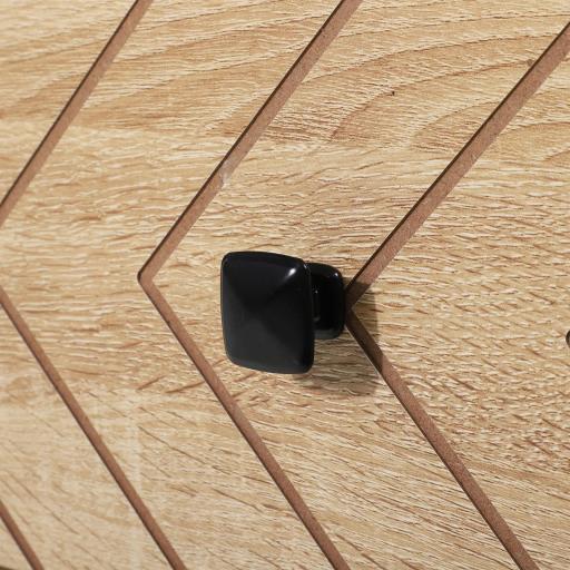 Mesita de Noche con 2 Cajones Cajonera de Madera para Dormitorio Armario Almacenamiento 48x39,5x60 cm [9]