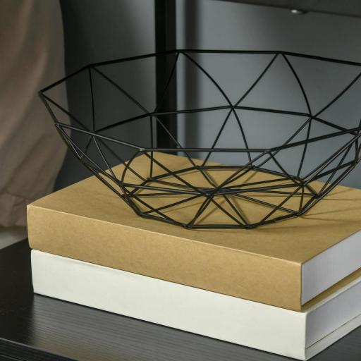 Mesilla de Noche Mesa Auxiliar con 1 Cajón y Estante de Almacenamiento para Dormitorio Salón Oficina 45x40x60 cm Negro [2]