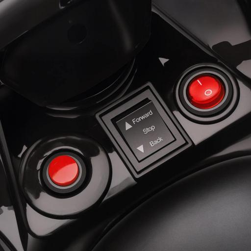 Quad Eléctrico para Niños 6 V Quad para Niños de 37 a 72 Meses Velocidad hasta 3 km/h Faros y Música 70x42x45 cm Rojo [8]