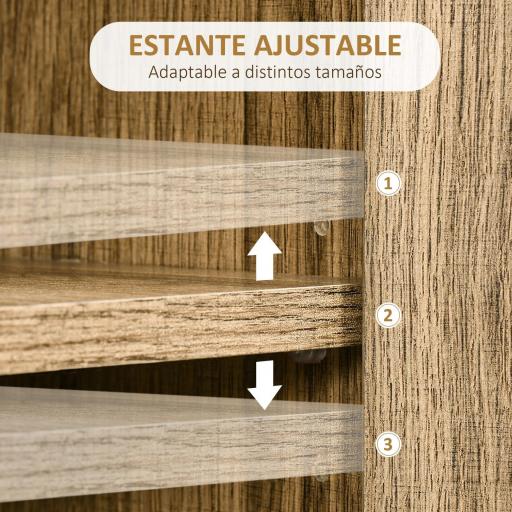 Cómoda con 4 Cajones Estilo Boho Cajonera de Madera con Patas de Metal para Salón Dormitorio 79x39x86 cm Marrón [4]