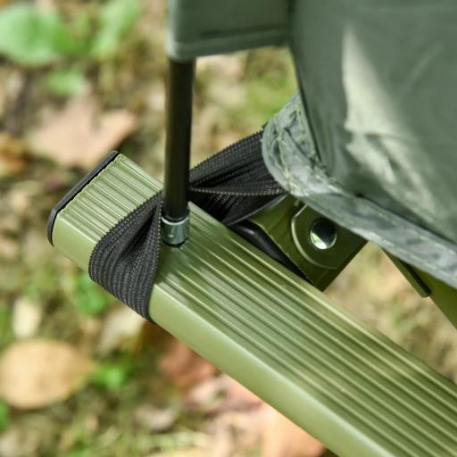 Cama Doble de Camping Plegable con Tienda de Campaña 4 en 1 Cama de Campamento Elevada con Colchón Hinchable y Bolsa de Transporte Tela Oxford Acero 193x145x180 cm Verde [7]