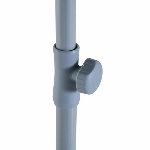 Sombrilla de Playa Diámetro de Ø202 cm con Techo Inclinable Poste Desmontable y Pincho Inferior para Jardín Verde [7]
